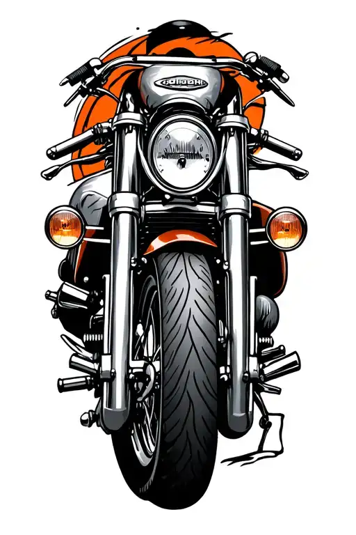 Old Harley Davidson Motorcycle