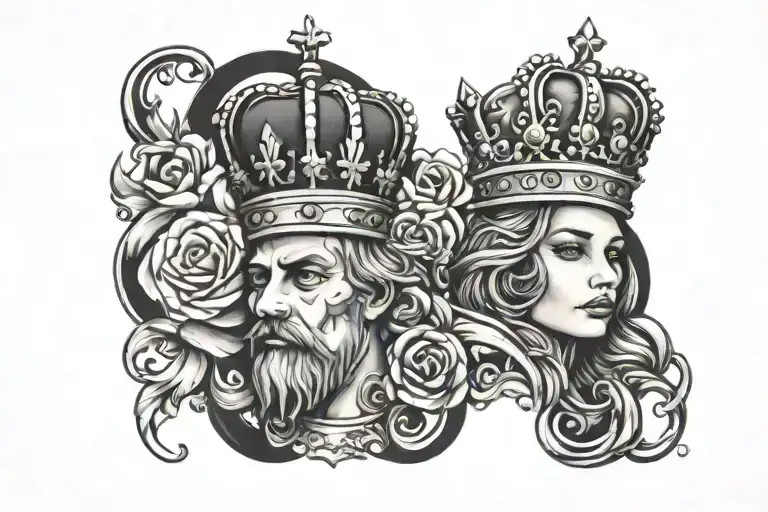 King Queen Crown