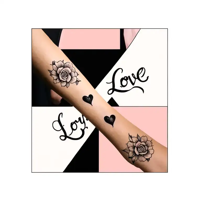 I Want The Word Love On One Wrist And Loyal On The Other Wrist