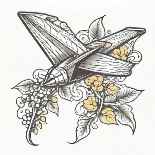 Paper Plane And Vine