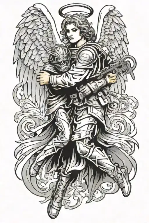 Angel Guards Soldier Hug Wow