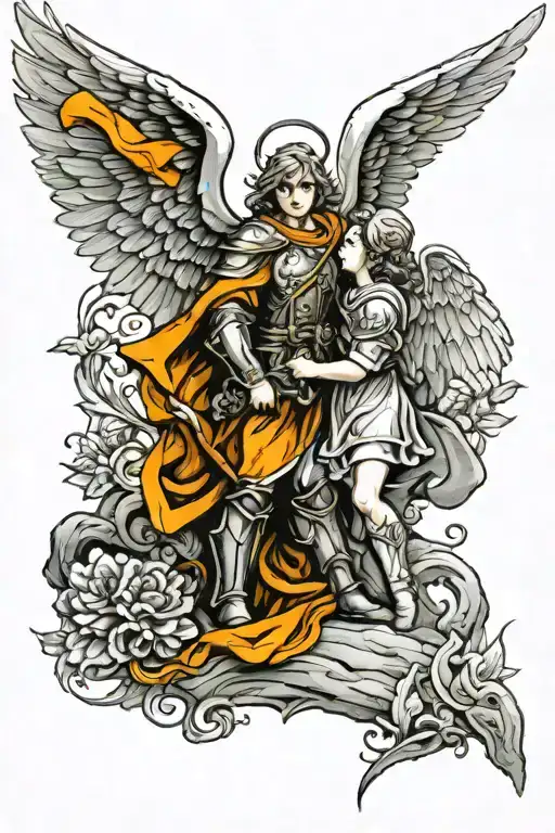 An Angel Guards A Soldier