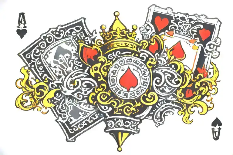 Crown Playing Cards Flame