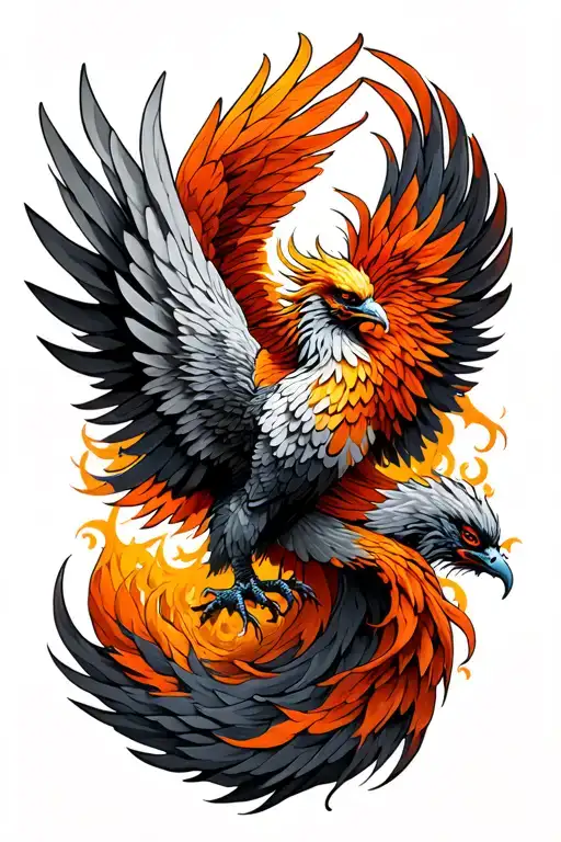 Phoenix Flying 3 Tails Twist Together