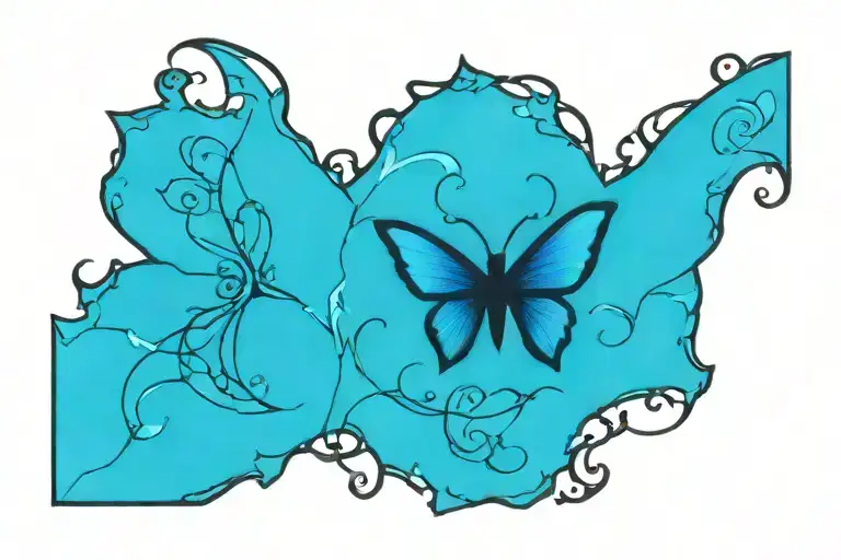 Celtic Knot Butterfly With Thorny Vines