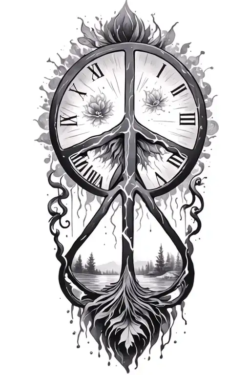 Peace And Lightining Storm And Time And Nature