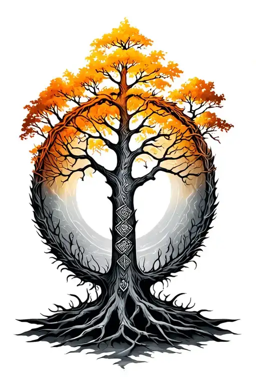 Tree Of Life Viking Inspired Sleeve