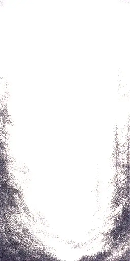 Massive Forest Landscape With Huge Moon In The Background