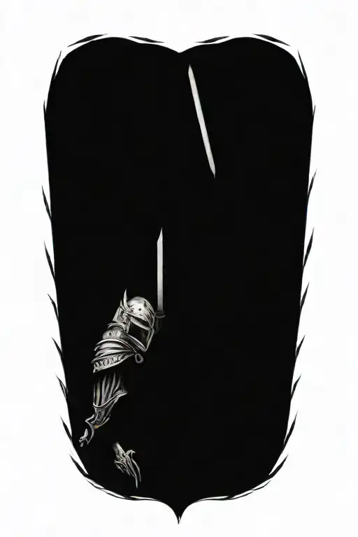 Midevil Knight With Skull