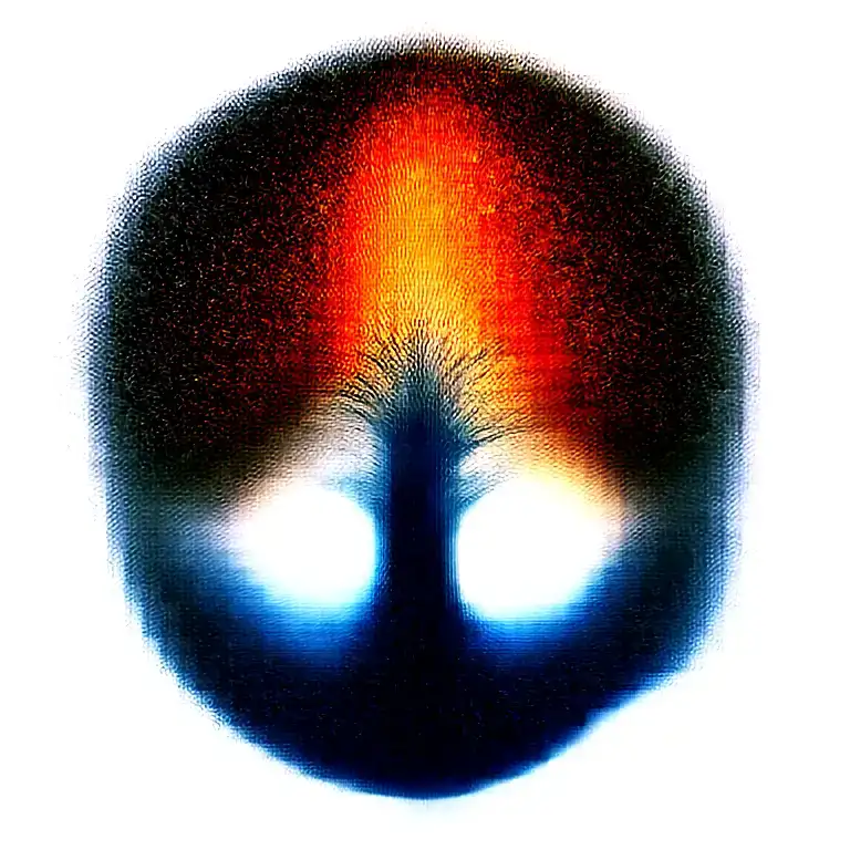 Tree Of Life And Sun And Crecent Moon