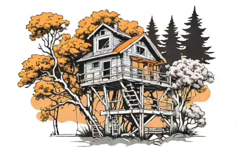 Los Angeles Lifeguard Tower Treehouse In Aspen Trees