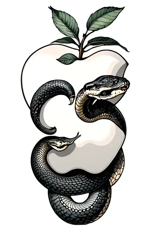 Apple Tree With Snake