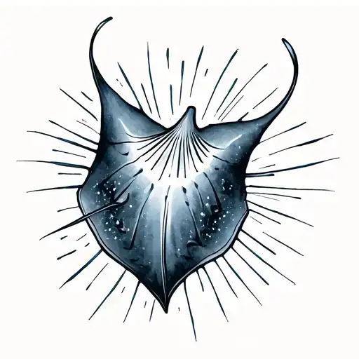 String Ray Swimming