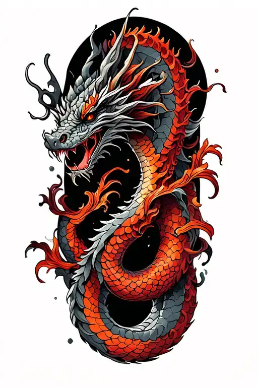 Sea Serpent Dragon Wrapped