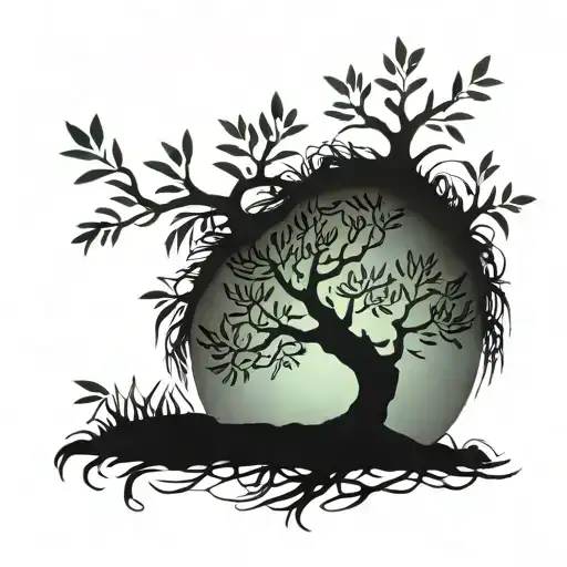 Olive Tree With Roots