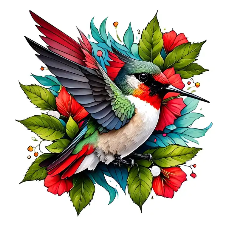 Hummingbird And Cardinal Directions Symbolizing