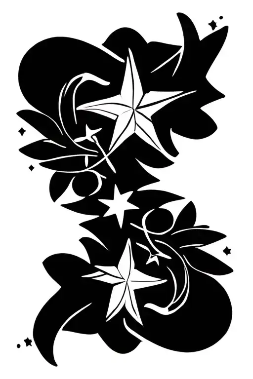 Shooting Stars Wrapper Tribal Vines