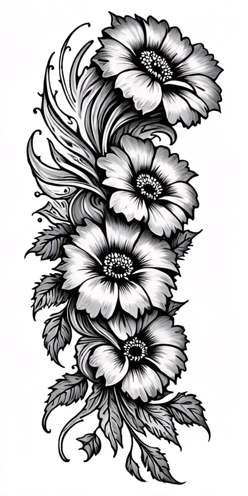 Paisley With 3 Flowers