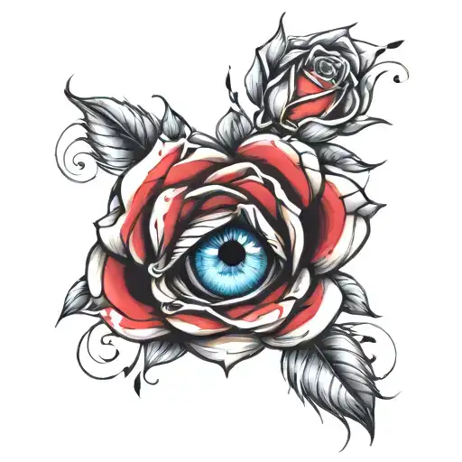 Roses With Eye Surrounded