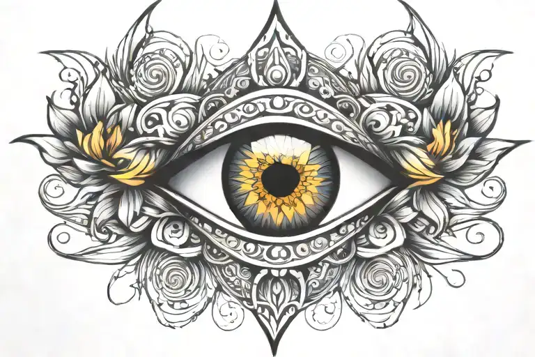 Third Eye Flower Intertwined