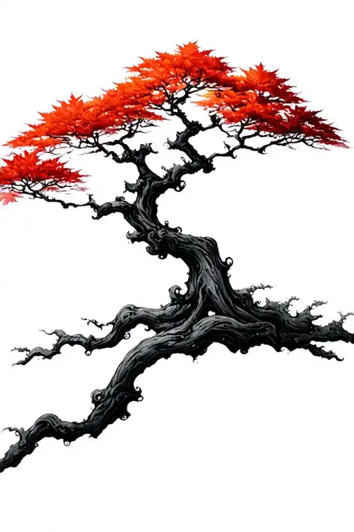 Japanese Maple Tree With Leaves