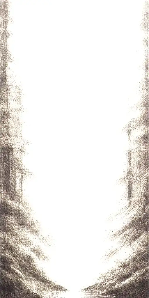 Massive Forest Landscape With Microchip In The Background