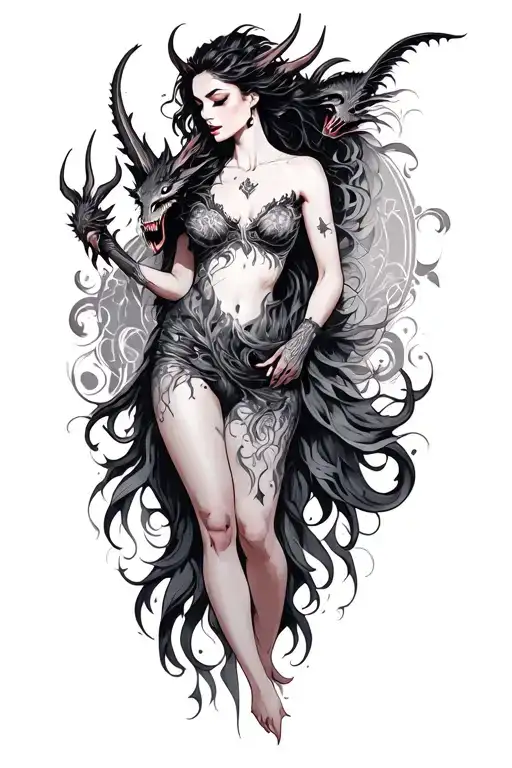 Woman Slaying Demons