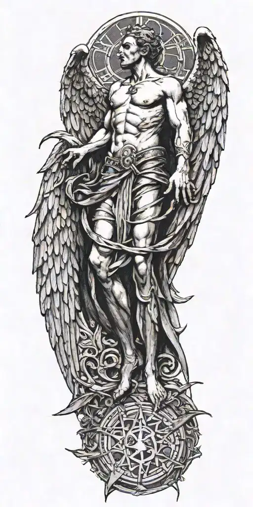 Lucifer Franz Von Stuck With Wings