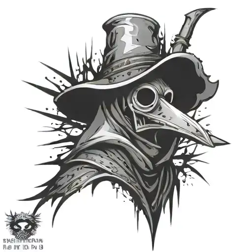 Dark Spiked Chaos Plague Doctor Simple