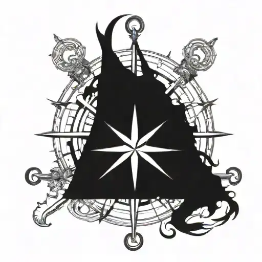 Navy Jack Flag Nautical Compass