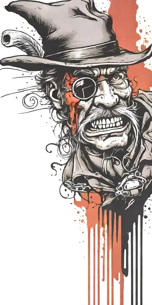 Bullhead Saloon From The Tv Show Gunsmoke On Mushrooms