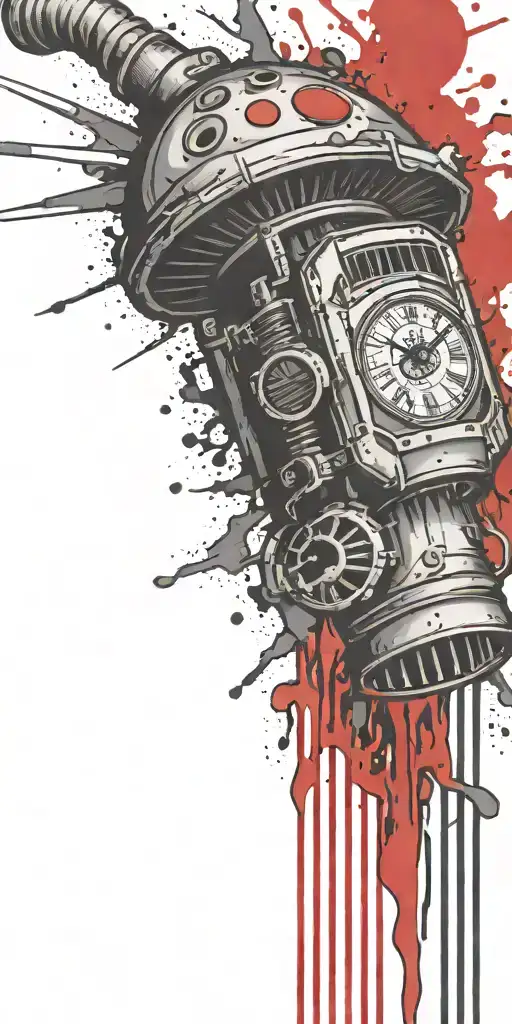 Hippy Tripping Ticking Time Bomb Mushroom Grenade