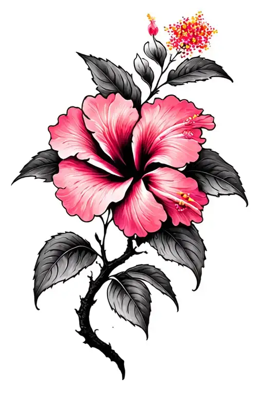 Psychedelic Hibiscus Tree