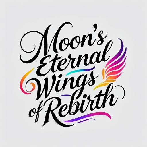 Moon’s Eternal Wings of Rebirth Tattoo idea