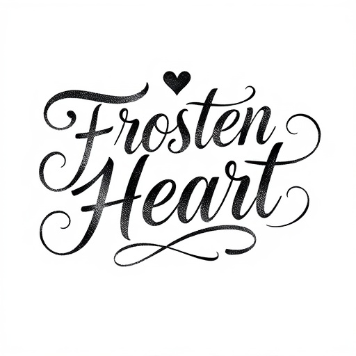 Frosted Heart Tattoo idea
