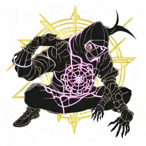 Shinobu As A Modern-day Ninja With A Cyberpunk Twist