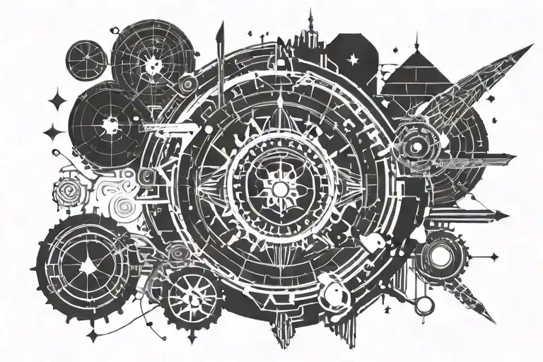 Incorporate A Galaxy Background With Symbols From The Expanse