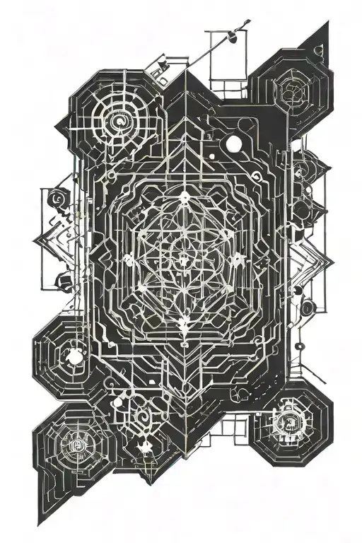 Gothic Geometrical High Detailed Blackwork