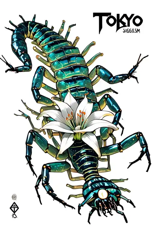 Tokyo Ghoul Centipede With Spider Lily