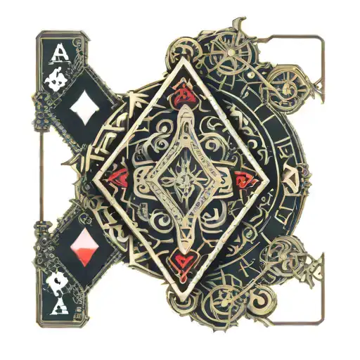 Norwegian Aces Poker Card
