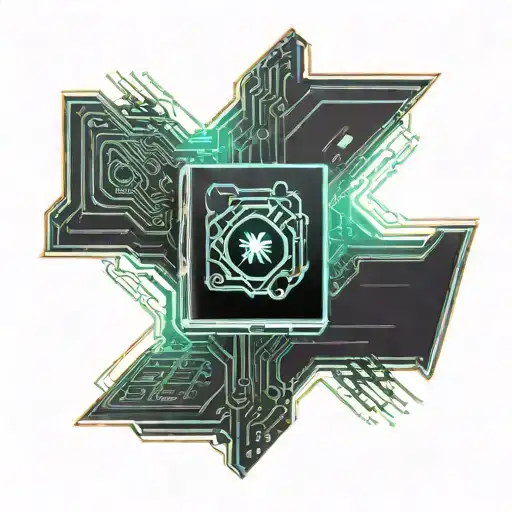 Open Book With Rays Of Motherboard Wires Coming Behind It