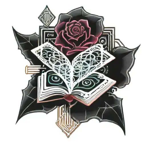 An Open Book Growing A Rose