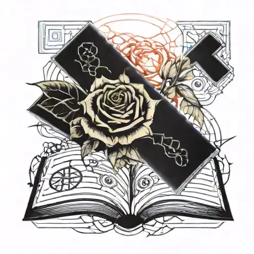 An Open Book Growing A Rose