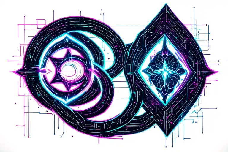 Triple Godess Symbol Intertwined