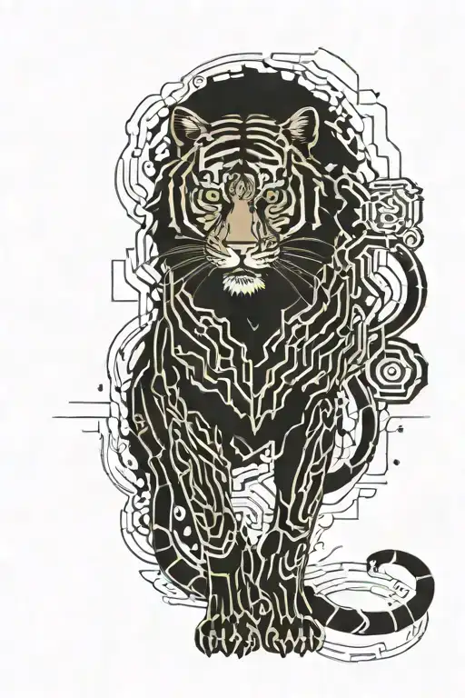 Angry Tiger Full Body