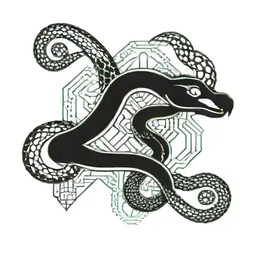 Snake And Scales Futuristic