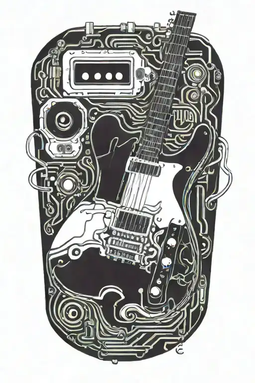 Preamp Tube And Telecaster Electric Guitar