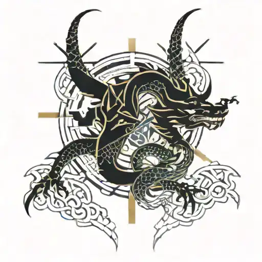 Japan Dragons Samurai Anime