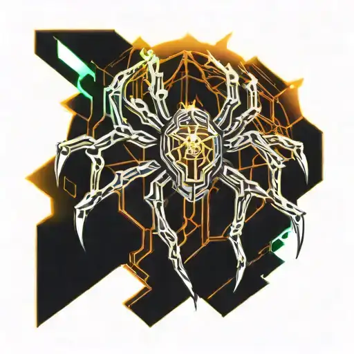 Spider And Fire Surrounded