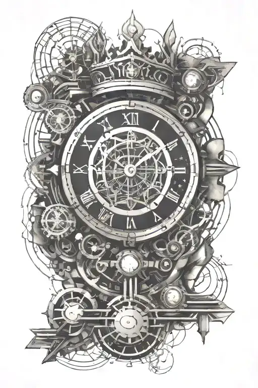 Crown And Clock Melting